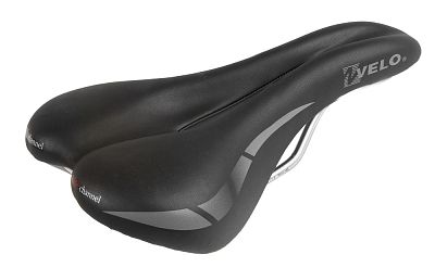 Превью  Седло VELO Wide Channel, рамка Сталь 5-250337 (250*168 мм) Чёрный (5-250337)